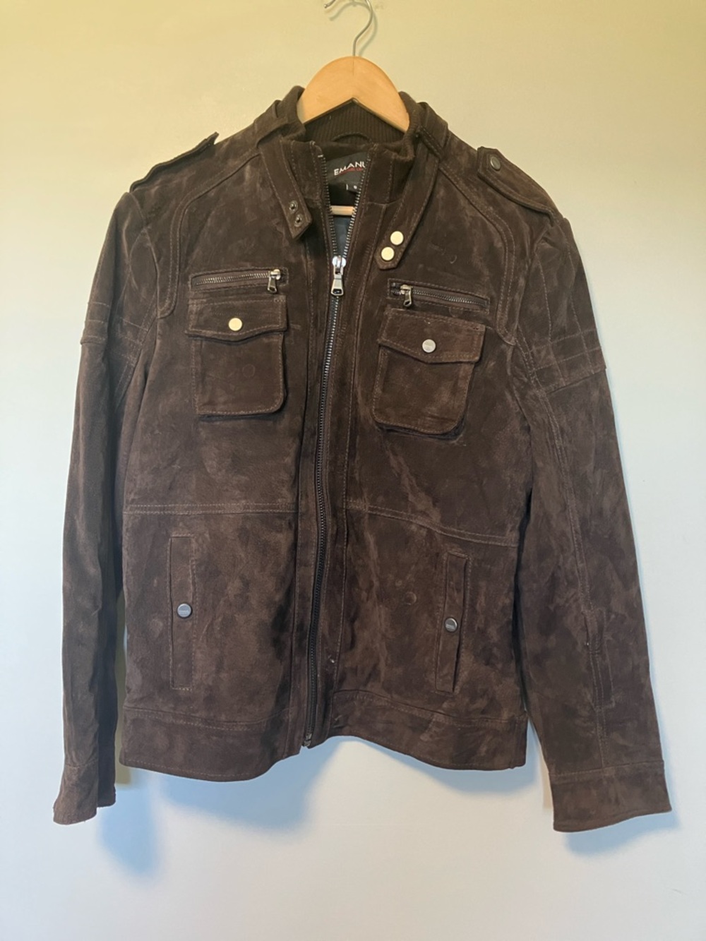 Emanuel Ungaro Brown Suede Jacket